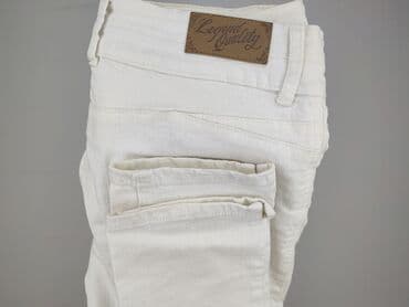 biała obcisła koszulka: In Extenso, Jeansy damskie, rozmiar M — 5