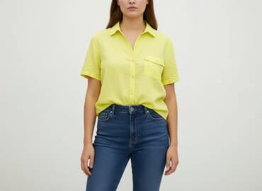 koszula cytryny: CAMAIEU, Koszula damska, rozmiar XL — 1