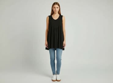 czarna sukienka z długim rękawem sinsay: Sinsay, Bluzka damska, rozmiar XS — 7