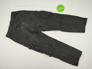 czarne dresy: Bershka, Spodnie cargo damskie, rozmiar XS — 3