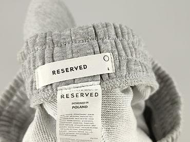 identic man: Dres męski RESERVED – bluza z kapturem + spodnie, szary melanż - — 9
