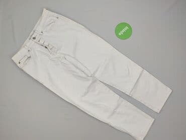 biale szerokie jeansy: Denim Collection, Jeansy damskie, rozmiar M — 2