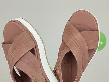 klapkach tekst: Clarks, Sandały damskie, rozmiar 39 — 6