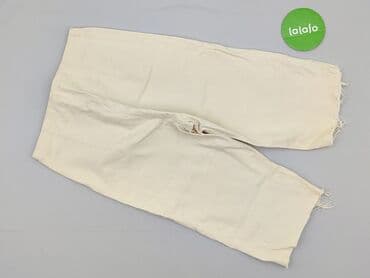 biale szerokie jeansy: Joy, Spodnie 3/4 damskie, rozmiar S — 3