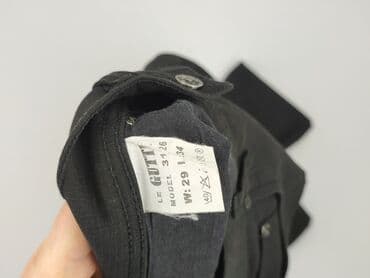 stradivarius woskowane spodnie z wysokim stanem: Spodnie dla mężczyzn, rozmiar S — 4