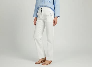 Material trousers for women, size S