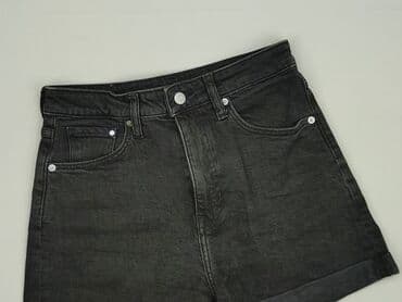 spodenki czarne krótkie: H&M, Szorty damskie, rozmiar S — 1
