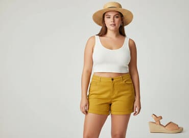 szorty w cytryny hm: H&M, Szorty damskie, rozmiar 2XL — 7