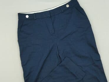 granatowe chinosy damskie: F&F, Spodnie materiałowe damskie, rozmiar XL — 1