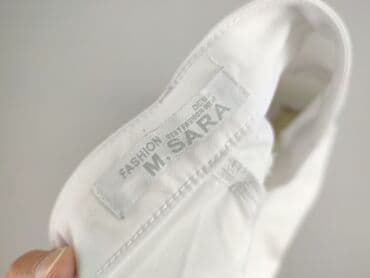 jeansy z wiazanymi nogawkami: M.Sara, Spodnie materiałowe damskie, rozmiar XS — 4