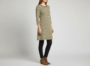 sukienki na zimę do pracy: SZACHOWNICA, Sukienka damska, rozmiar M — 1