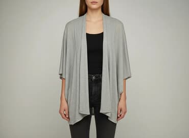 szyfonowa narzutka: Kardigan damski, rozmiar L — 5