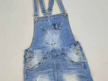 jeansowe ogrodniczki damskie: Ogrodniczki damskie, rozmiar S — 1