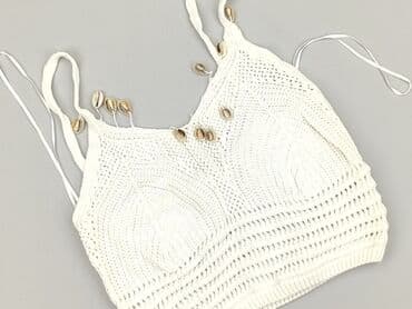 białe koturny sandały ccc: Sinsay, Top damski, rozmiar L — 1