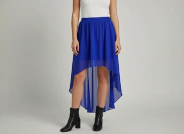 długie zwiewna spódnice z rozcięciem: Spódnica damska, rozmiar One size — 6