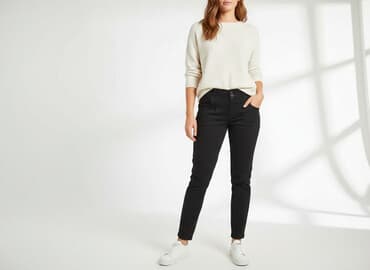 monnari czarne spodnie: Heine, Spodnie materiałowe damskie, rozmiar L — 7