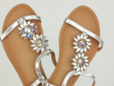 sandaly z puszkiem: Sandały damskie, rozmiar 40 — 6