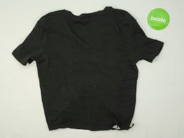 czarne t shirty w serek damskie: T-shirt damski, rozmiar M — 3