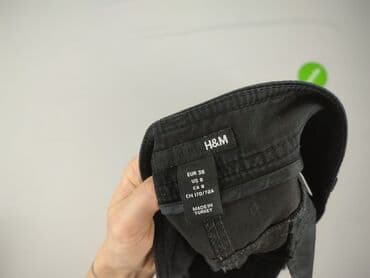 hm krótkie spodenki czarne: H&M, Spodnie materiałowe damskie, rozmiar M — 4