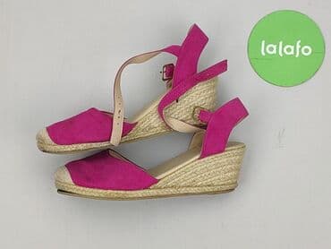 sukienka i sandały na koturnie: Sandały damskie, rozmiar 37 — 3