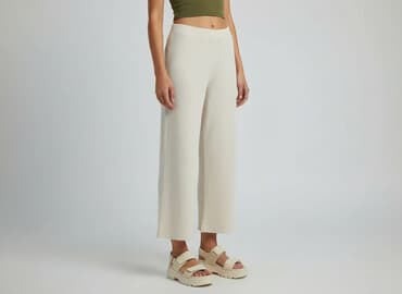 spodnie materialowe pull and bear: PULL&BEAR, Spodnie damskie, rozmiar L — 6
