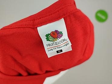 ceglasty kolor: Fruit Of The Loom, T-shirt damski, rozmiar M — 4