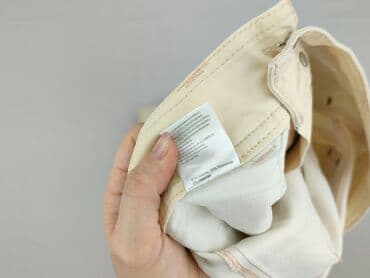 beżowe spodnie z wysokim stanem zara: Jeansy damskie, S — 5