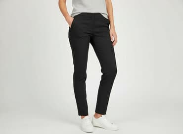 cekinowe spodnie h m: H&M, Spodnie materiałowe damskie, rozmiar S — 6