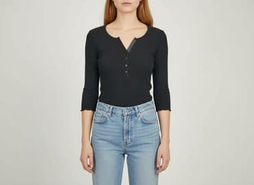 czarne prążkowane bluzki: HDM, Bluzka damska, rozmiar S — 1