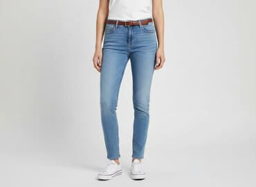 m sara jeans damskie allegro: Denim, Jeansy damskie, rozmiar M — 8