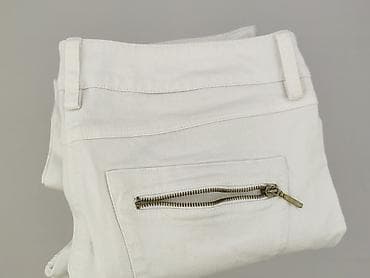bialym: White, Spodnie materiałowe damskie, rozmiar M — 5