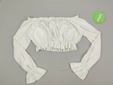 biala bluzka z dlugim rekawem: Bluzka damska, rozmiar S — 3