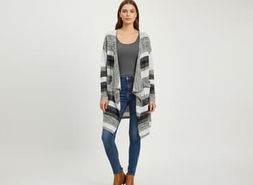 kurt cobain sweter w paski: Esmara, Kardigan damski, rozmiar M — 6