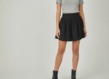 mini spódniczka czarne: Troll, Spódnica damska, rozmiar S — 7