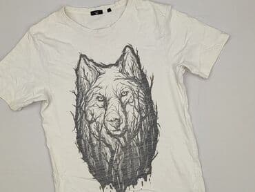 koszulka smog regular fit: T-shirt for men, S (EU 36), Cropp, condition - Good — 1