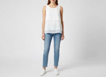 koszula biała stradivarius: Stradivarius, Women's blouse, size S — 1