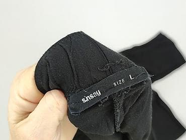sweatshirts black: Sinsay, Spodnie dresowe damskie, rozmiar L — 5