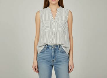 biale buty skarpetkowe: Bluzka damska, rozmiar M — 5