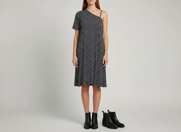 reserved sukienka niebieska w groszki: Tu, Sukienka damska, rozmiar L — 6