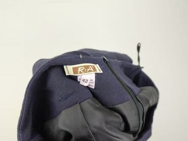 granatowa plisowane spódnice: Spódnica damska, XL — 4