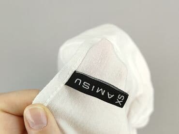 biała bluzka z dekoltem v: Amisu, Women's blouse, size XS — 5