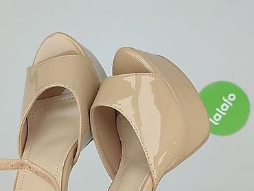 biale sandaly na platformie: Sandały damskie, rozmiar 36 — 5