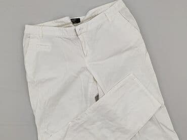 biale szerokie jeansy: Mango, Spodnie materiałowe damskie, rozmiar L — 1