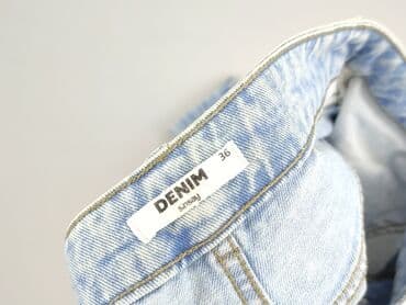 sinsay dżinsy z wysokim stanem: Denim, Jeansy damskie, rozmiar S — 5