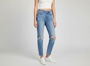 bershka dżinsy atomówki: Bershka, Jeansy damskie, rozmiar 2XS — 6