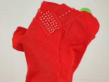 czerwona bluzki z dekoltem v: Bluzka damska, rozmiar S — 5