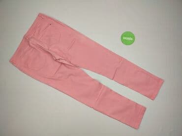 legginsy woskowane wysoki stan: Spodnie materiałowe damskie, rozmiar L — 3