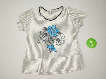 koszulka z kwadratowym dekoltem: Jolinesse, T-shirt damski, L — 2