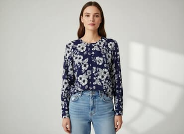 bluzki tommy hilfiger: Tom Rose, Bluzka damska, rozmiar L — 7