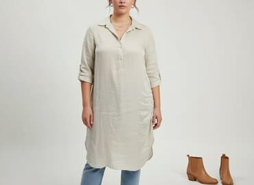 spódnice długie beżowa: Nelly, Sukienka damska, rozmiar XL — 6